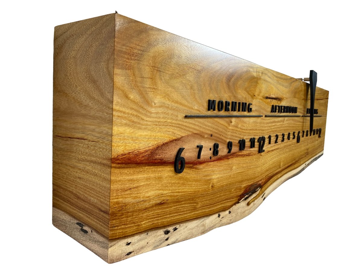 Marguerite: 3 - foot Canarywood/Walnut - Linear Clockworks