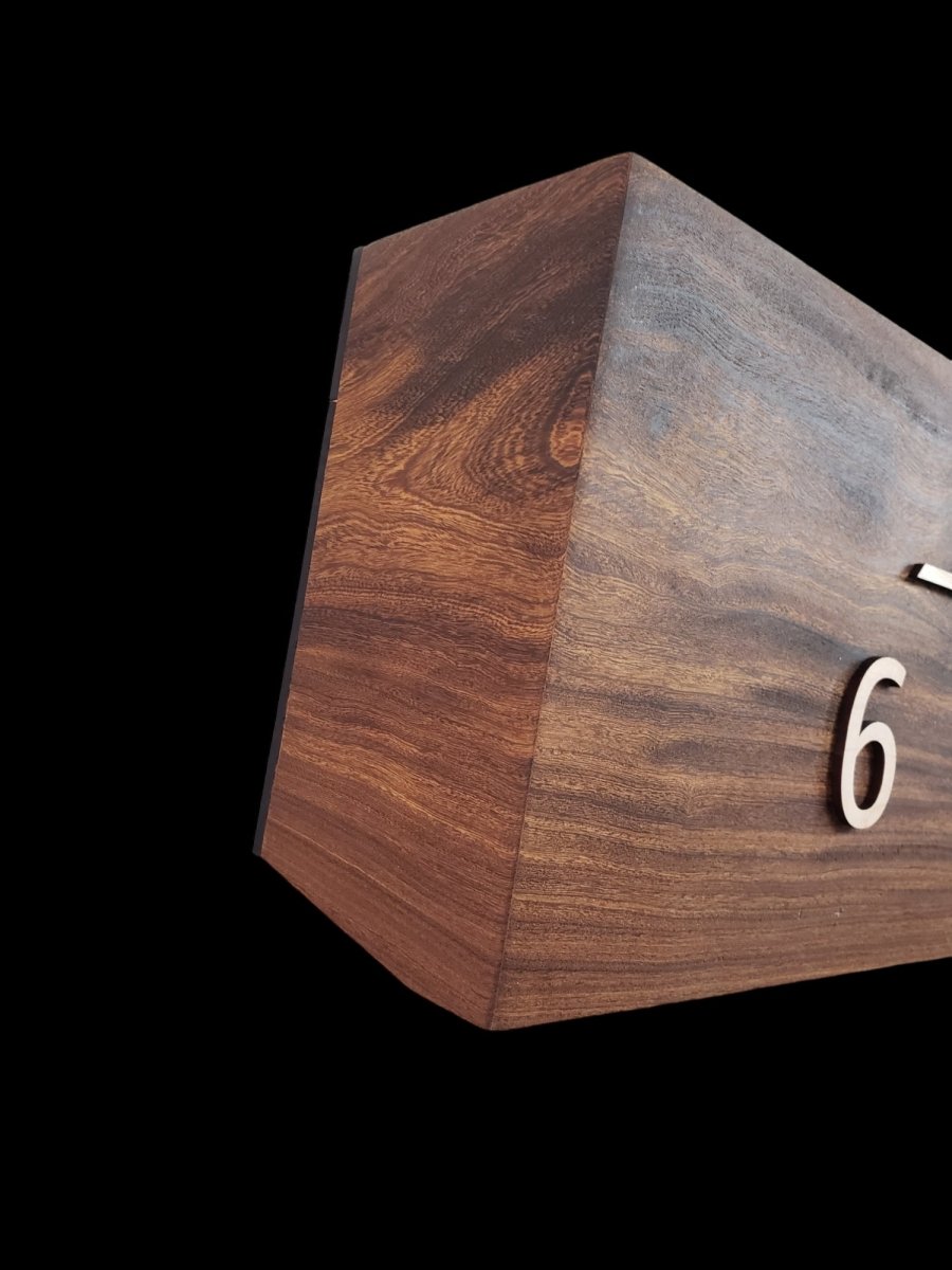 Midnight: 5 - foot, Afromosia/Maple - Linear Clockworks