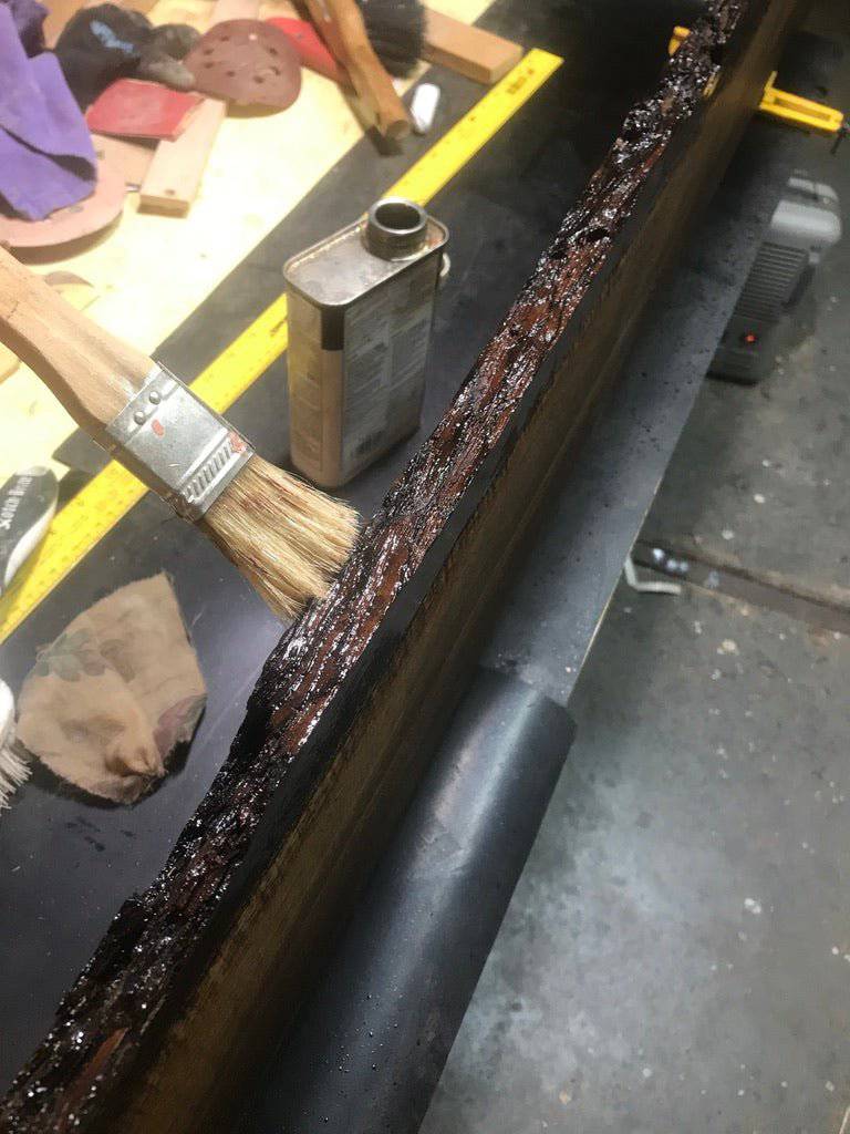Miller - 5 - foot Live edge Walnut / Maple - Linear Clockworks