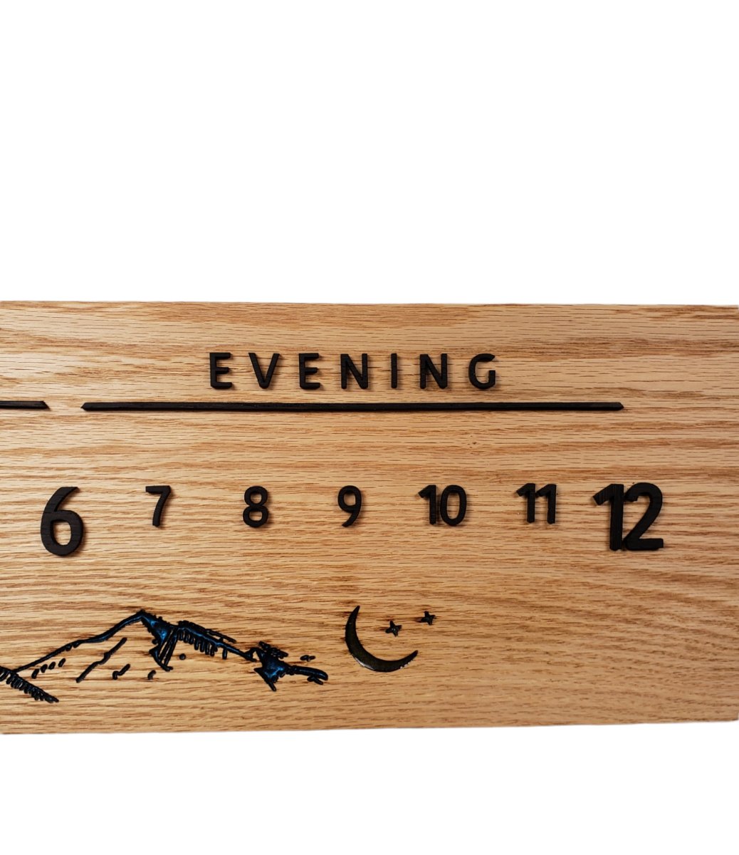Mitchell: 3 - foot Oak/Wenge - Linear Clockworks