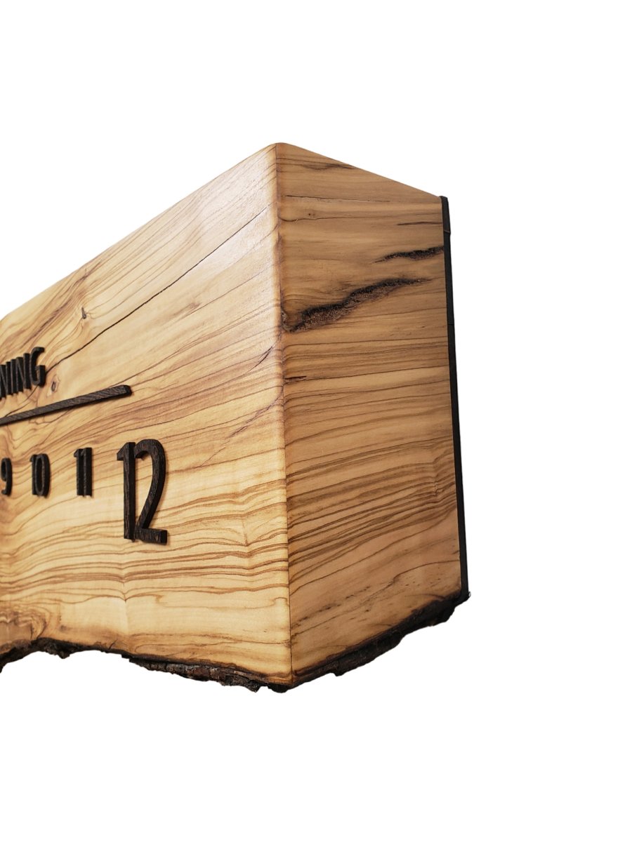 Nile:5 - foot Olivewood/Wenge - Linear Clockworks
