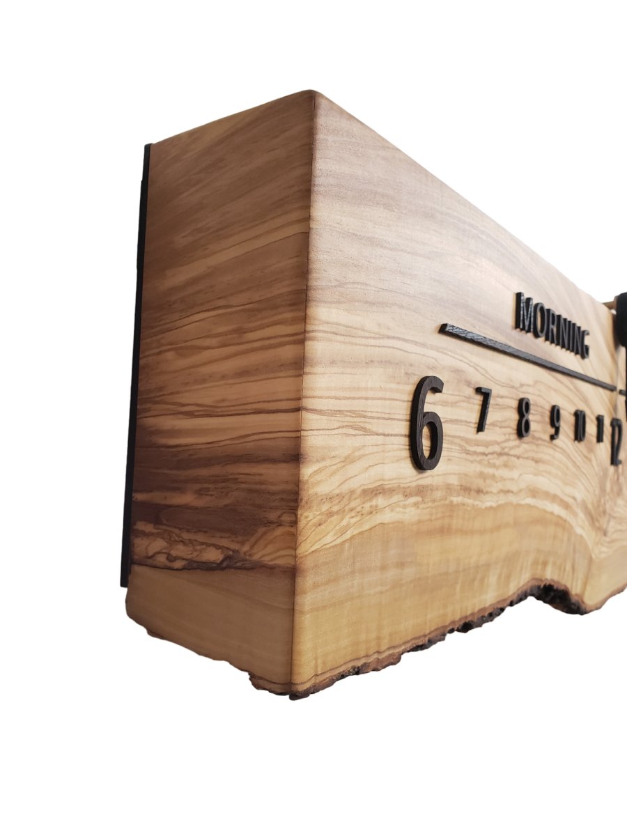 Nile:5 - foot Olivewood/Wenge - Linear Clockworks