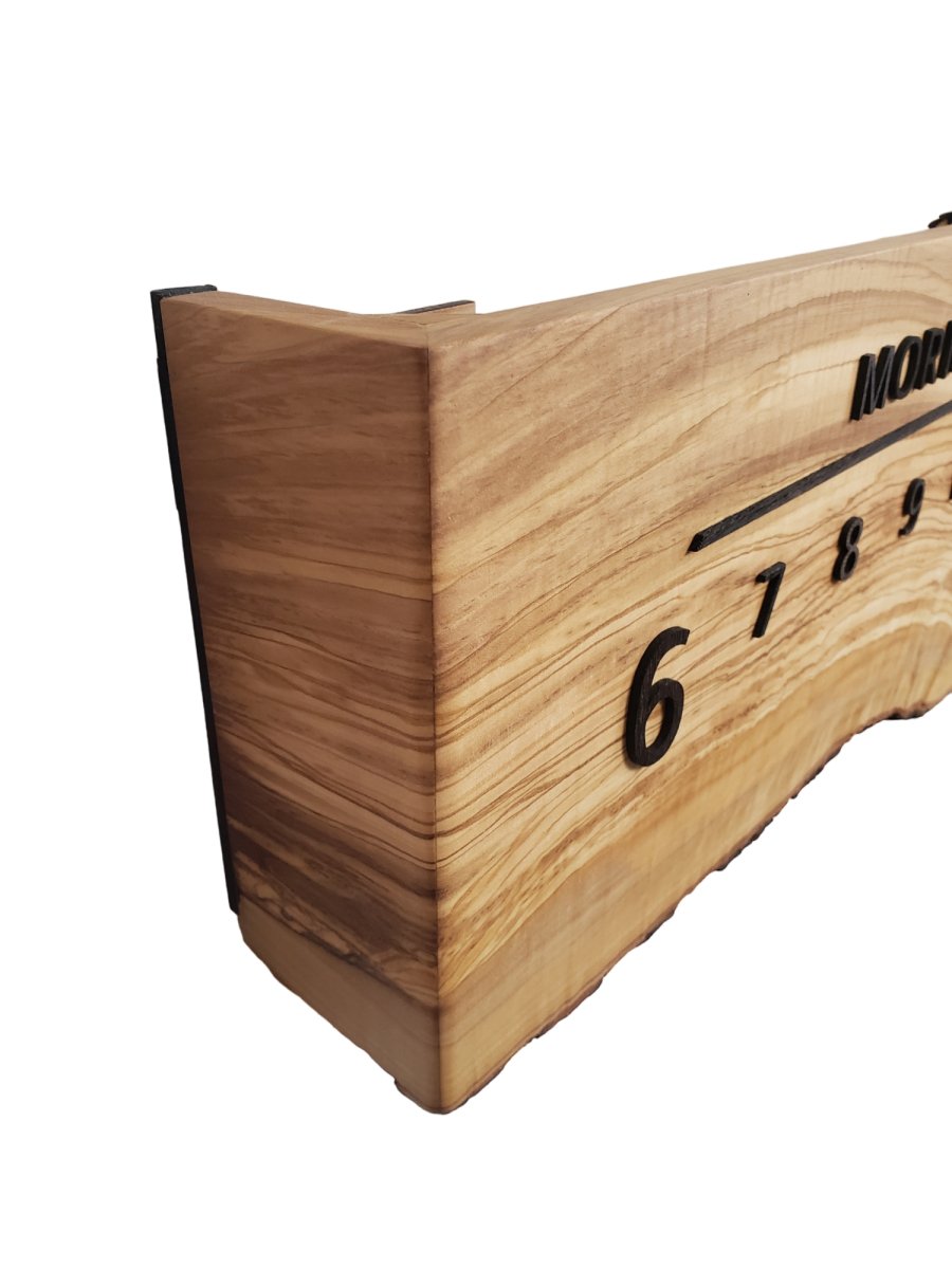 Nile:5 - foot Olivewood/Wenge - Linear Clockworks