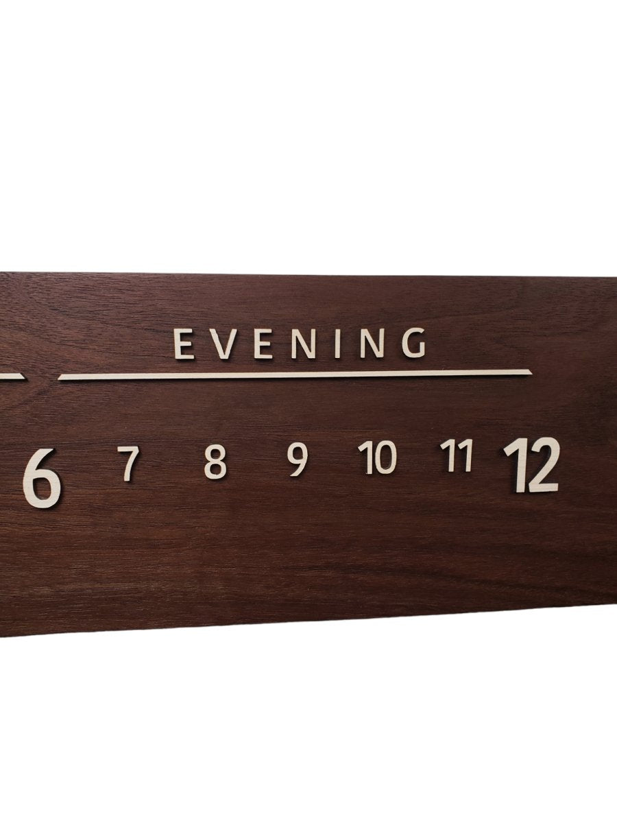Orion: 3 - foot Walnut/Maple - Linear Clockworks