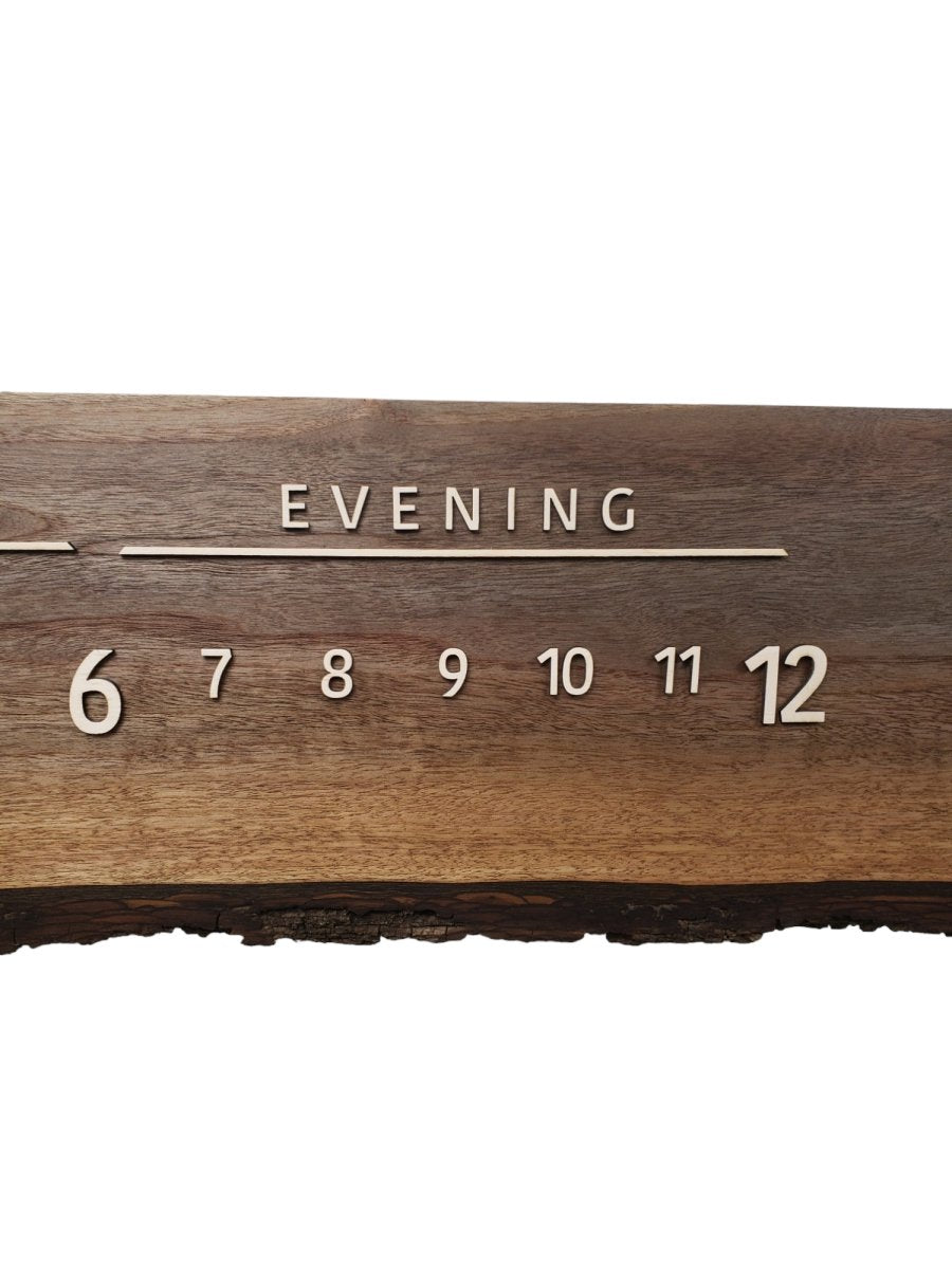 Paige:3 - foot Walnut/Maple - Linear Clockworks