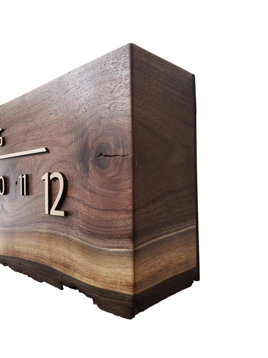 Peaches:5 - foot Walnut/Maple - Linear Clockworks