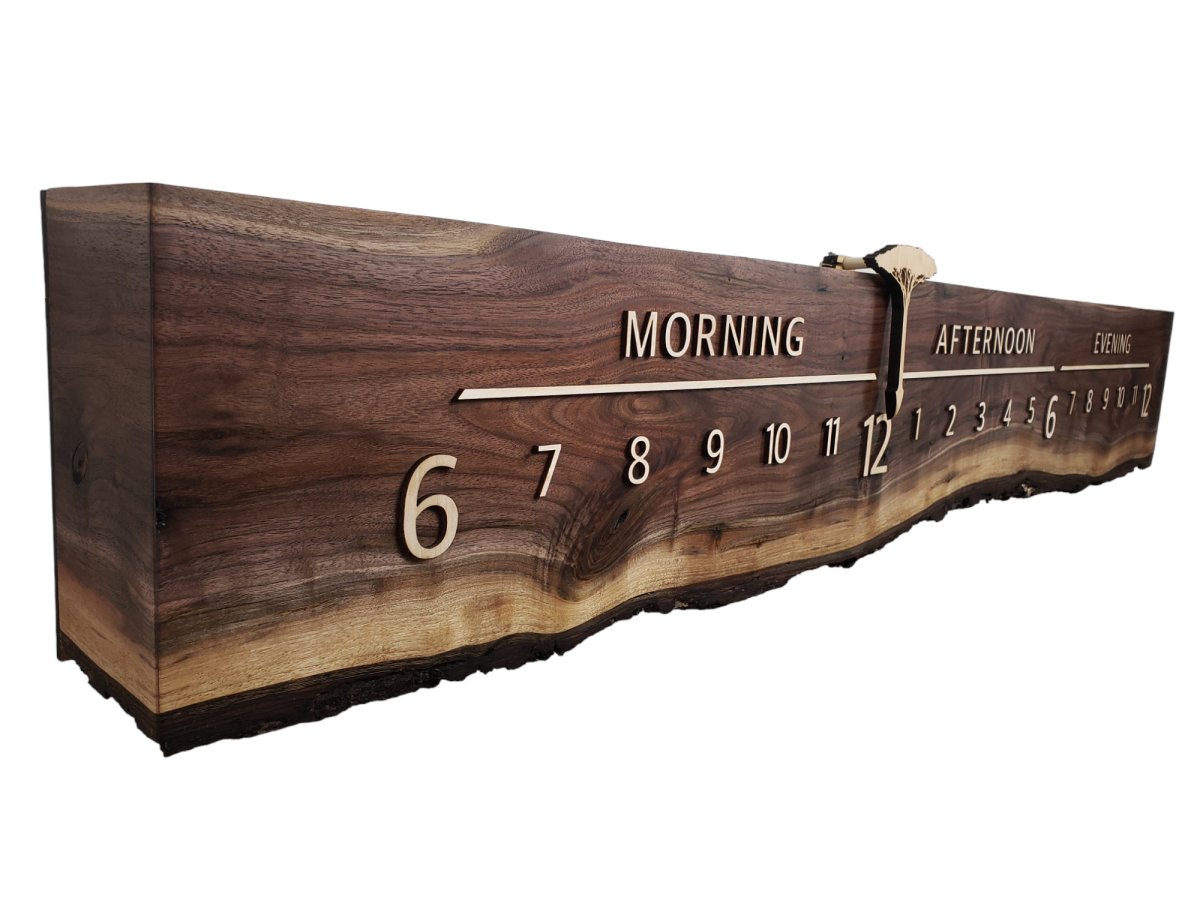 Peaches:5 - foot Walnut/Maple - Linear Clockworks
