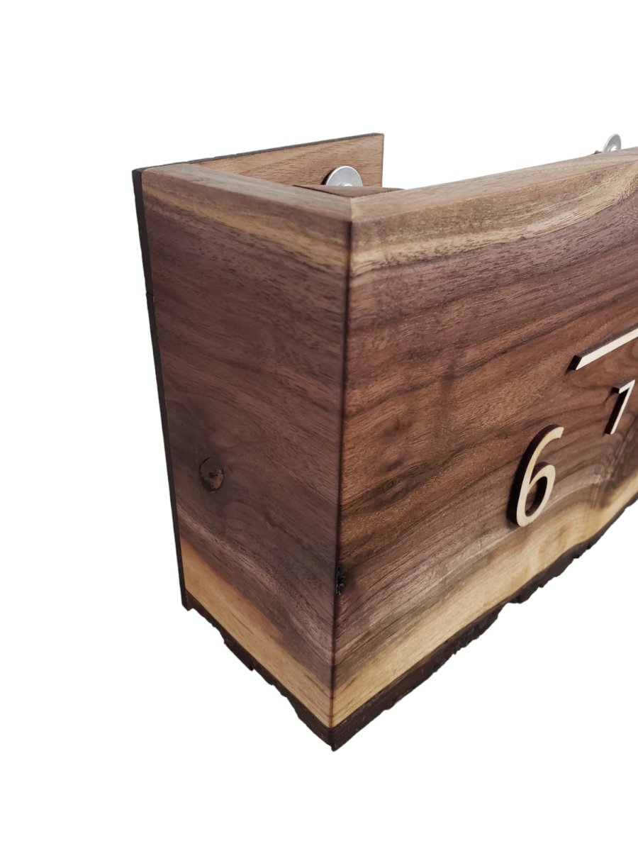 Peaches:5 - foot Walnut/Maple - Linear Clockworks