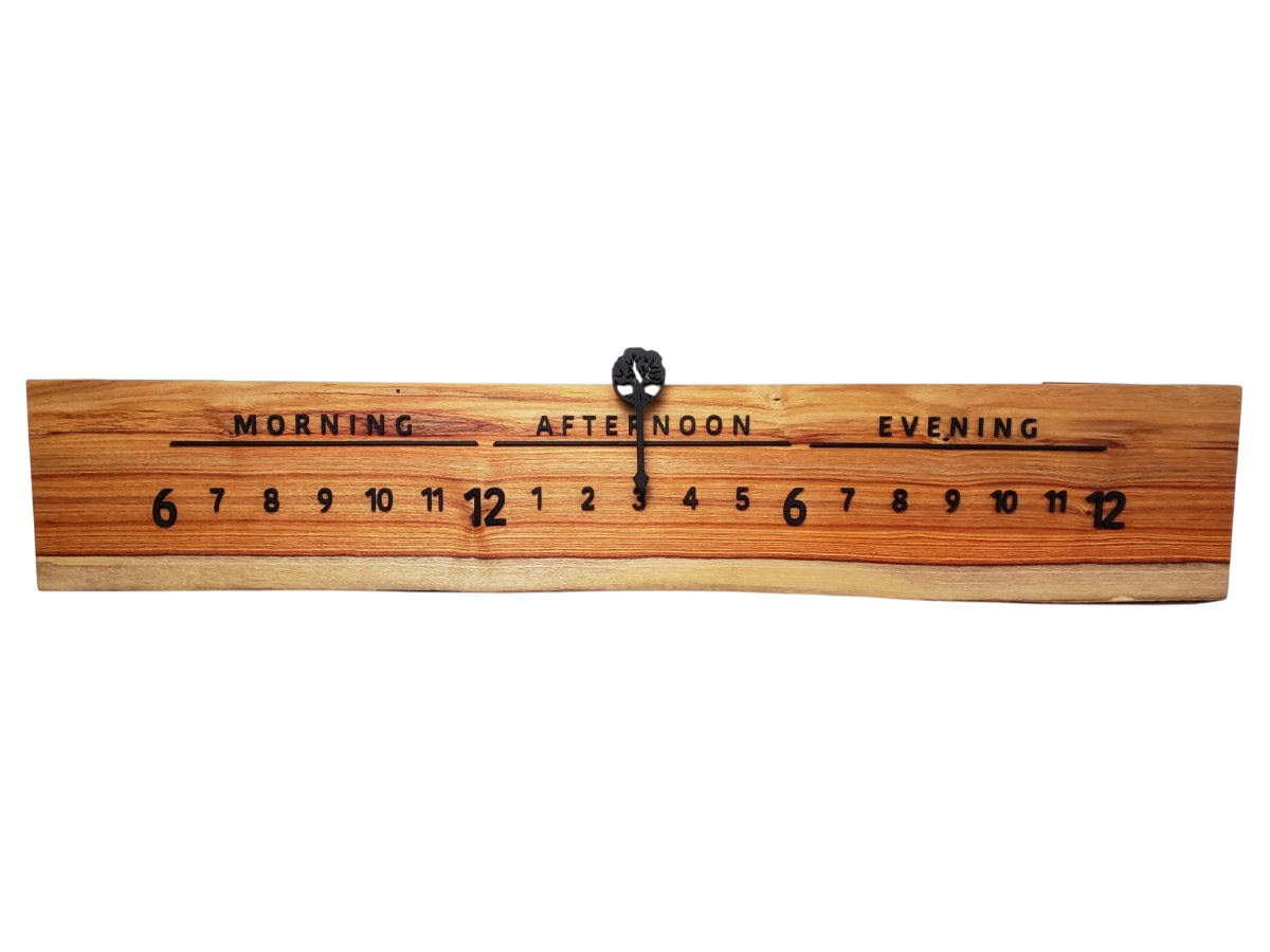Cole:3 - foot Canarywood/Walnut - Linear Clockworks