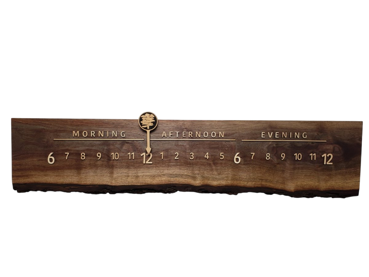 Hastings:3 - foot Walnut/Maple - Linear Clockworks