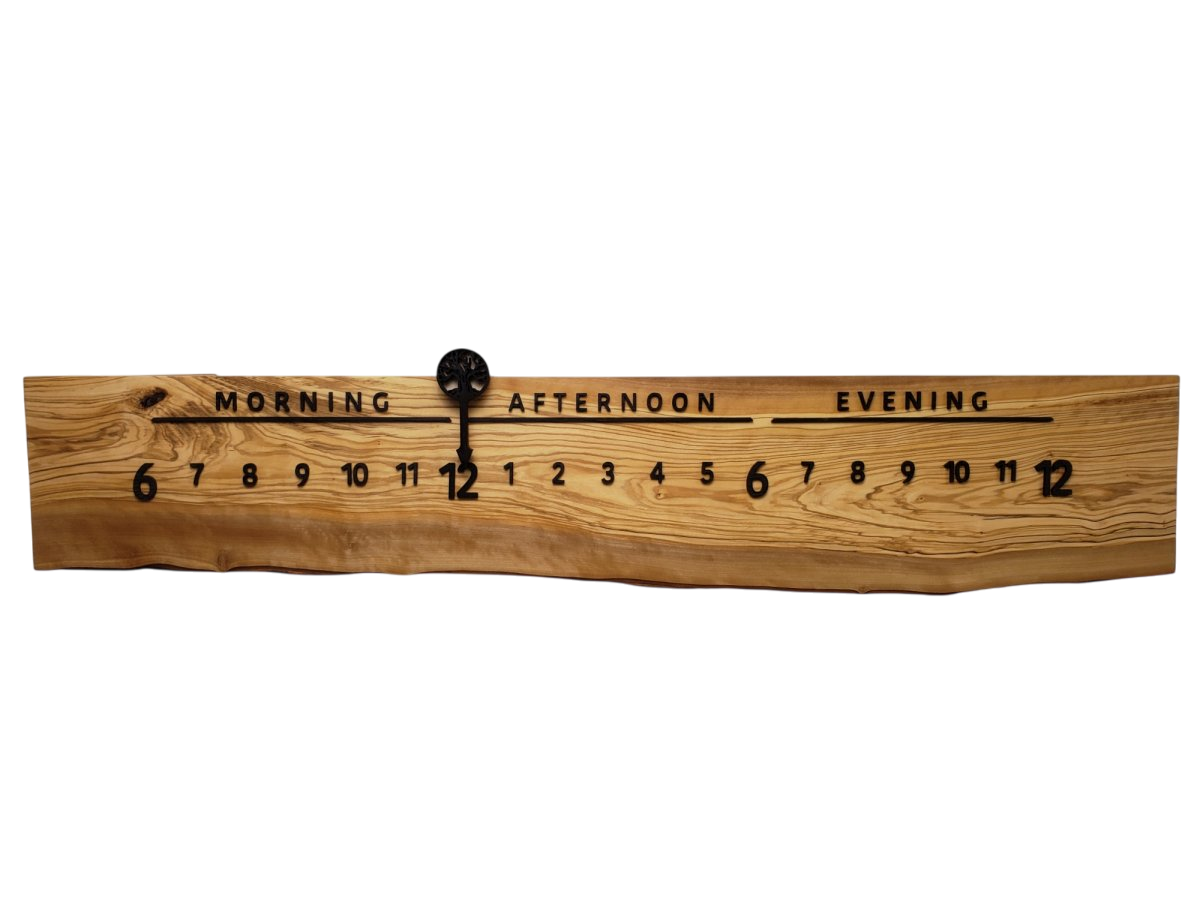 Miami:3 - foot Olivewood/Wenge - Linear Clockworks