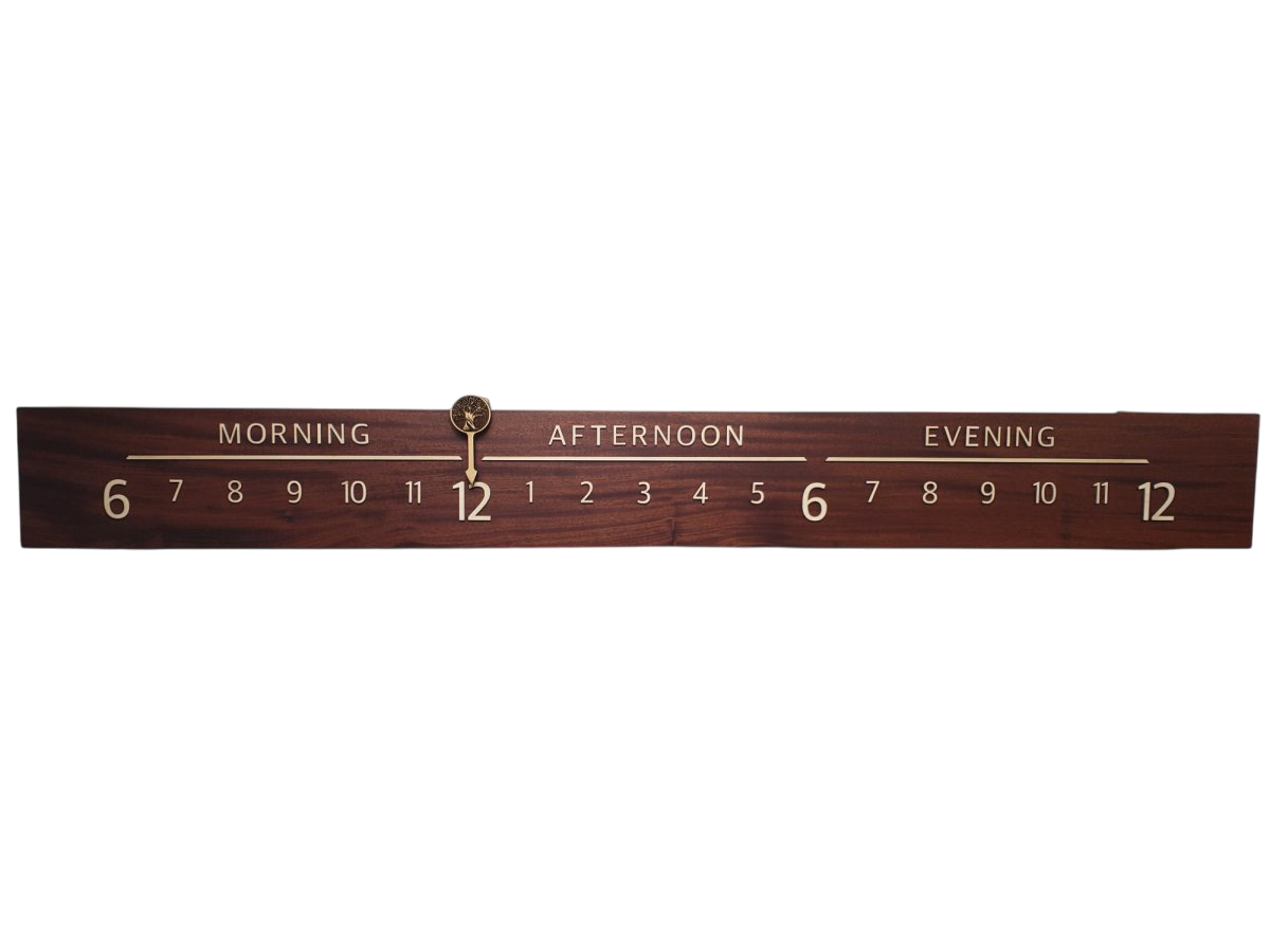 Desert:5 - foot Mahogany/Maple - Linear Clockworks