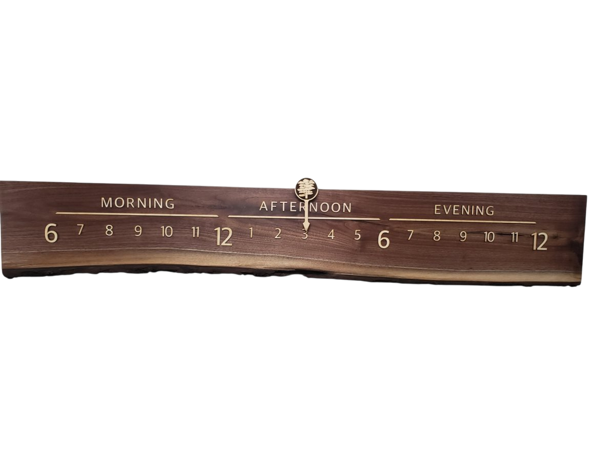 Joy: 5 - foot Walnut/Maple - Linear Clockworks