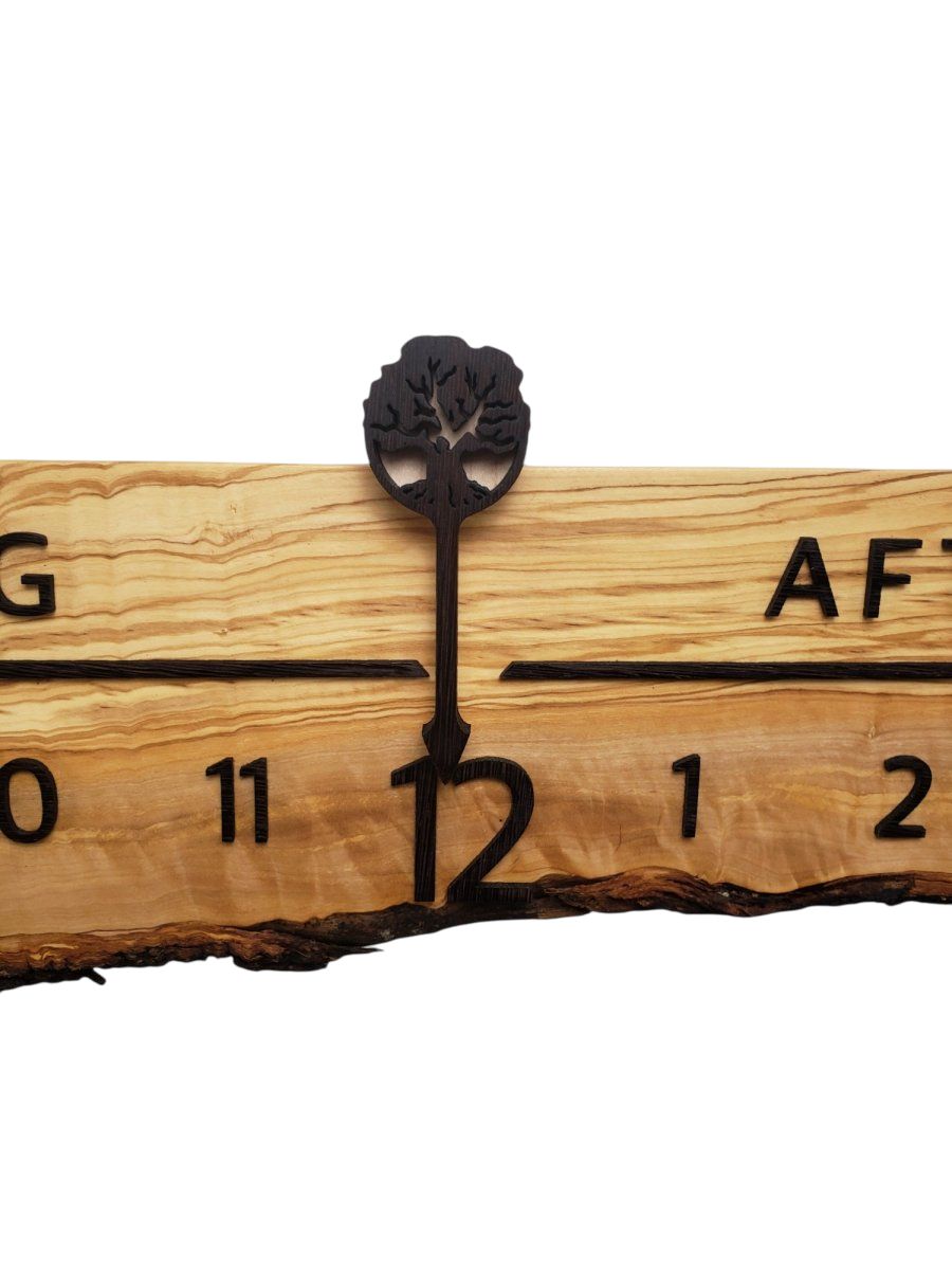 Georgia:5 - foot Olivewood/Wenge - Linear Clockworks
