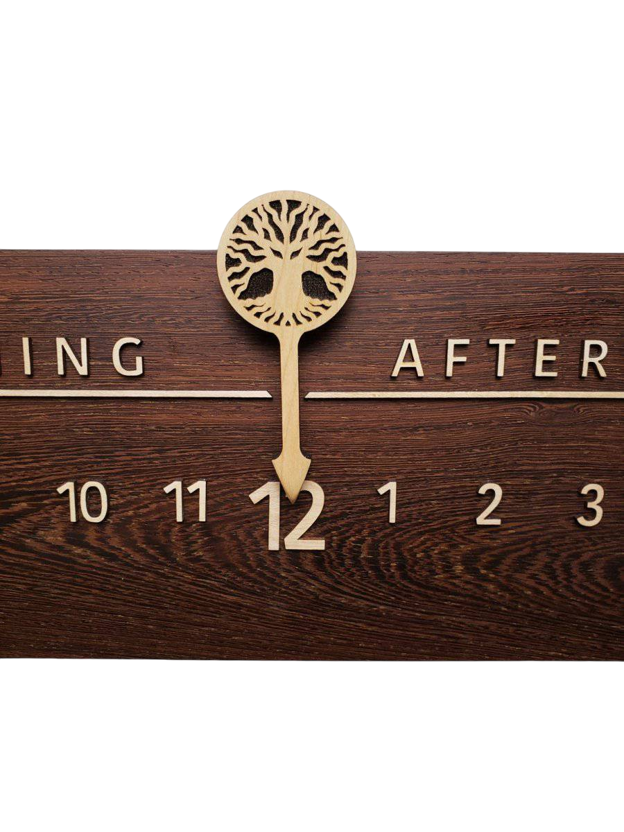 Glimmer: 3 - foot Wenge/Maple - Linear Clockworks