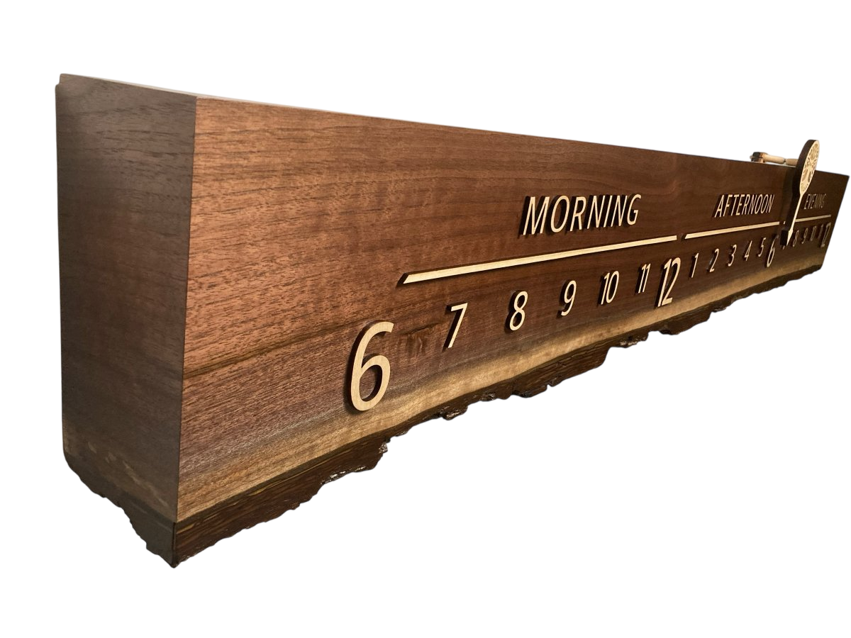 Siyona:5 - foot Walnut/Maple - Linear Clockworks