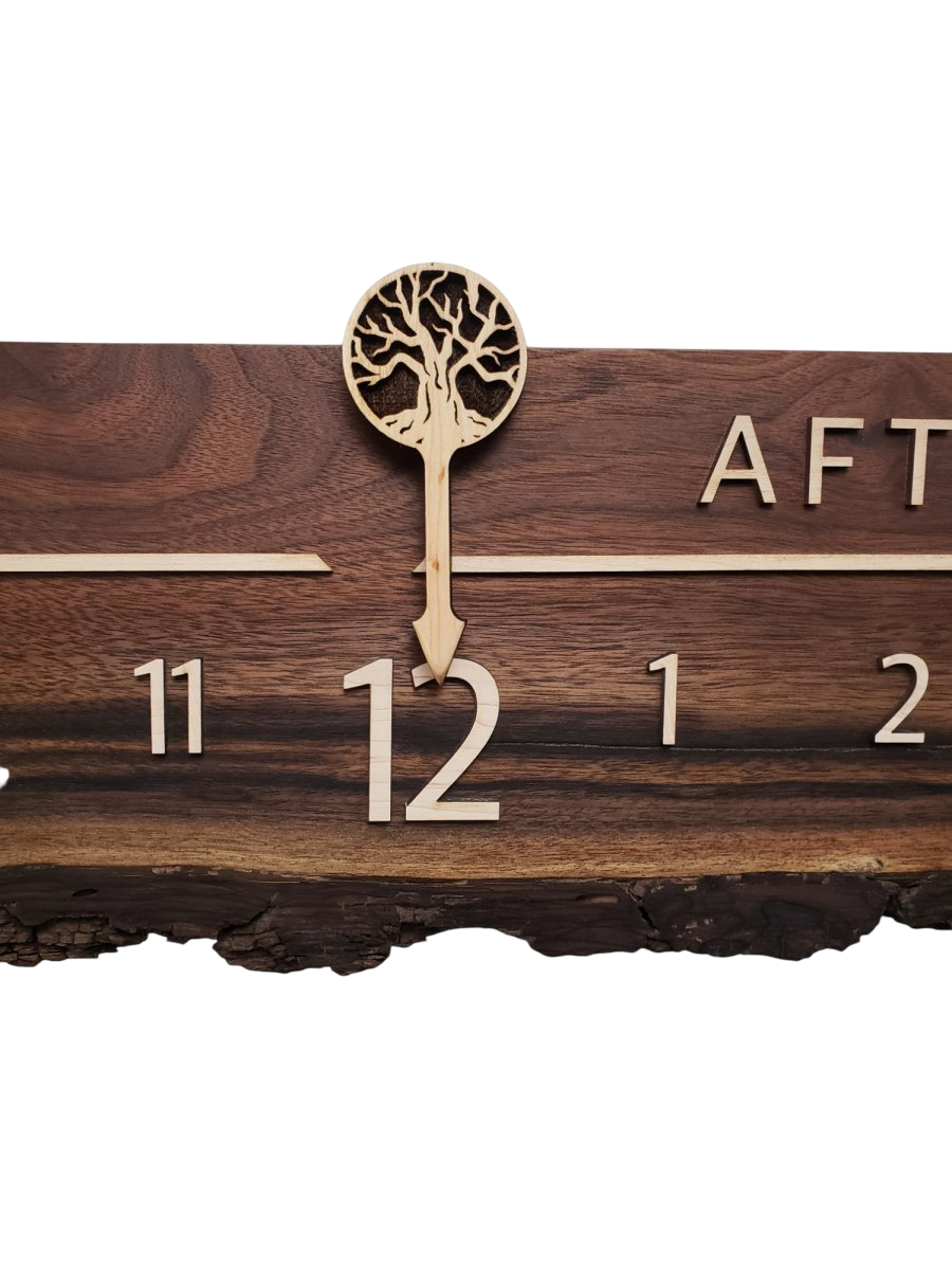 Sandy:5 - foot Walnut/Maple - Linear Clockworks