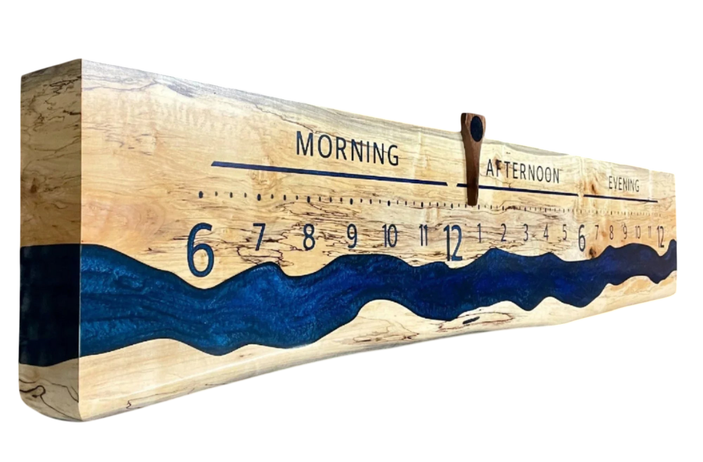 Leithlike: 5-foot Spalted Ambrosia - Linear Clockworks
