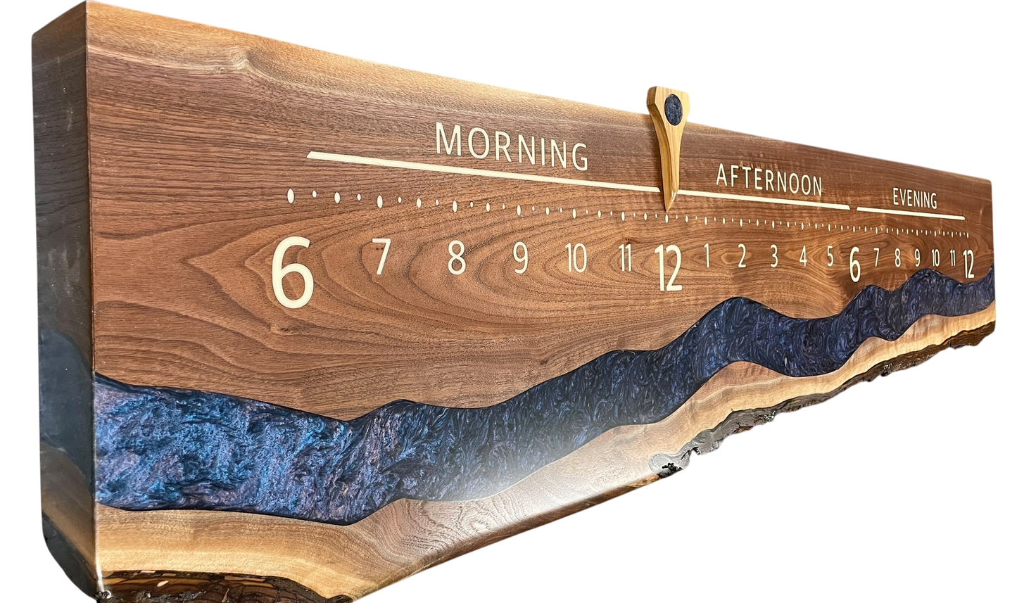 Rigel 2: 5-foot Walnut / Resin river