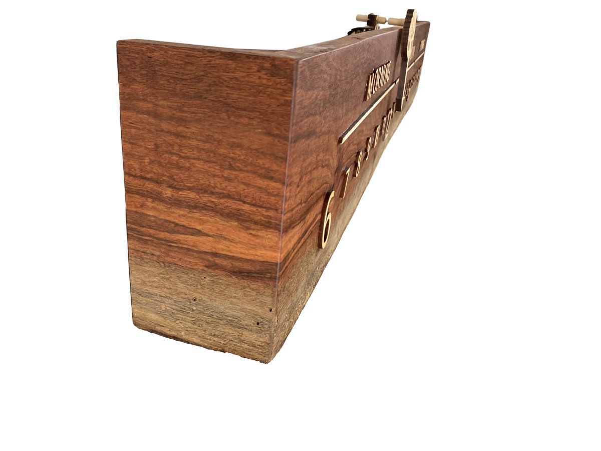 Quinn: 5 - foot Chechen/Maple - Linear Clockworks