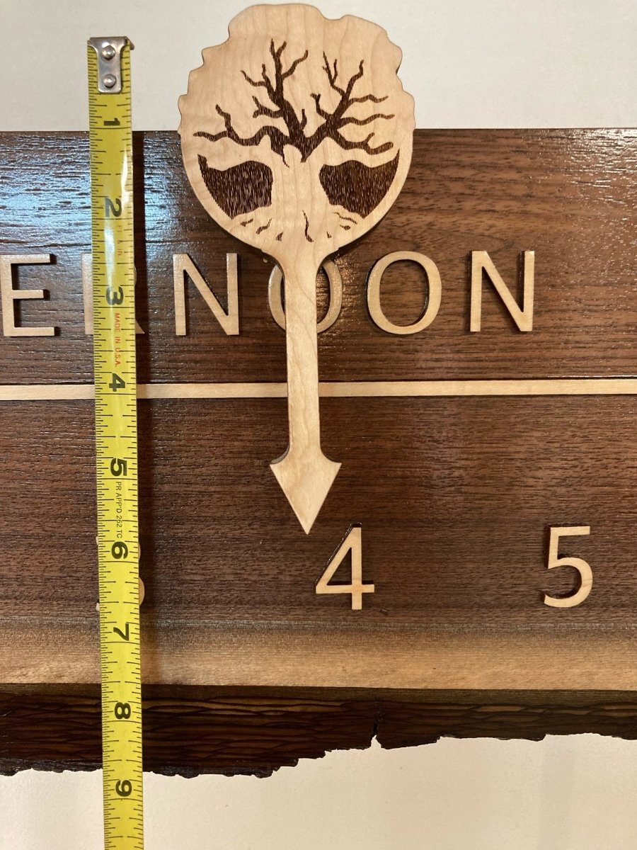 Saige: 5 - foot Walnut/Maple - Linear Clockworks