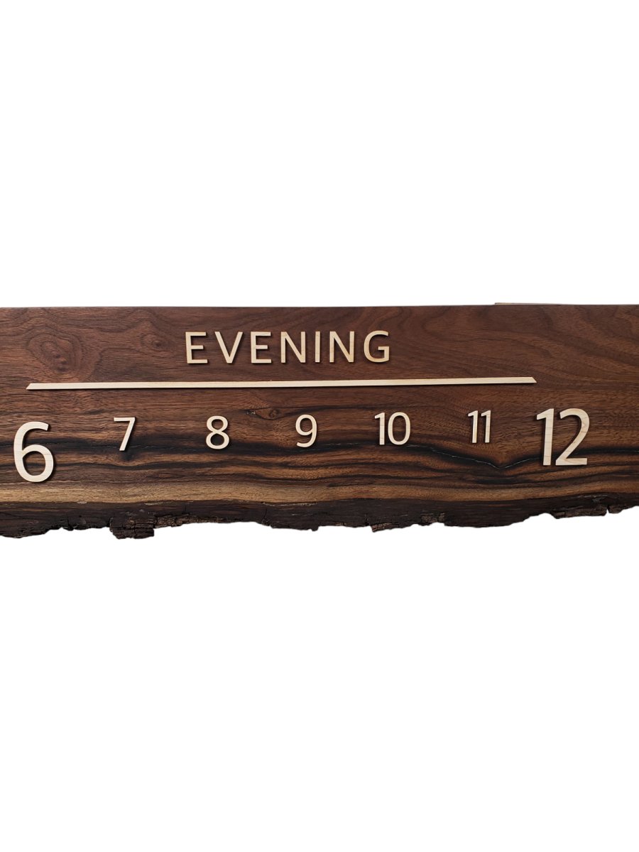 Sandy:5 - foot Walnut/Maple - Linear Clockworks