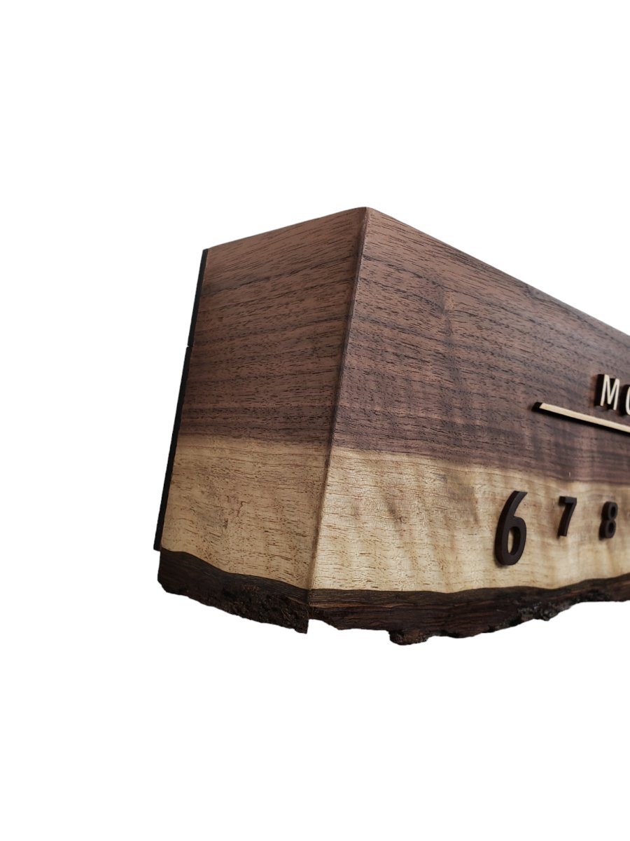 Sesame:3 - foot Walnut/Maple - Linear Clockworks