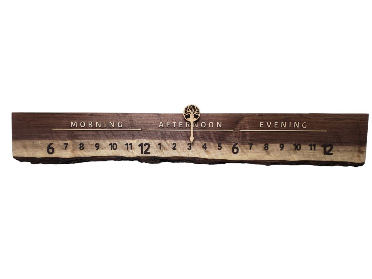 Sesame:3 - foot Walnut/Maple - Linear Clockworks