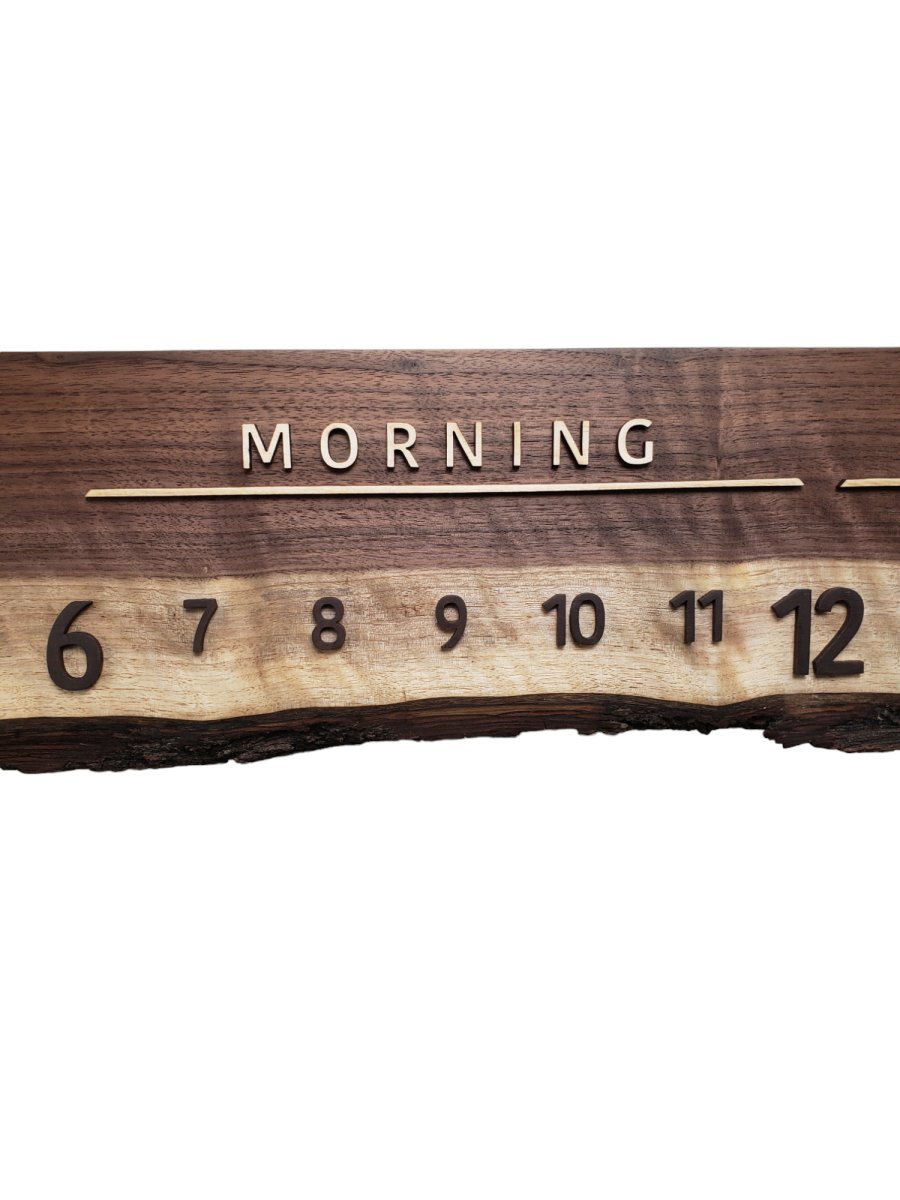 Sesame:3 - foot Walnut/Maple - Linear Clockworks