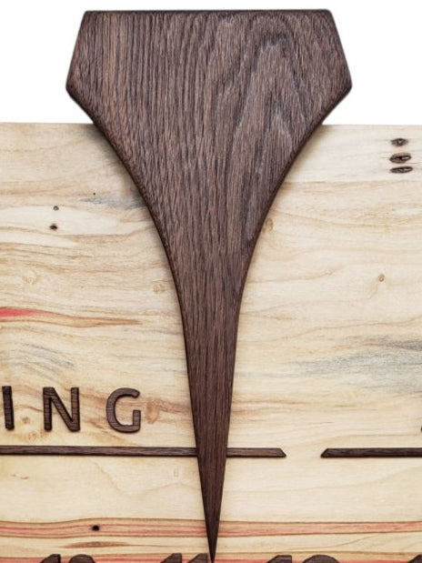 Shark Tooth / Walnut - Linear Clockworks