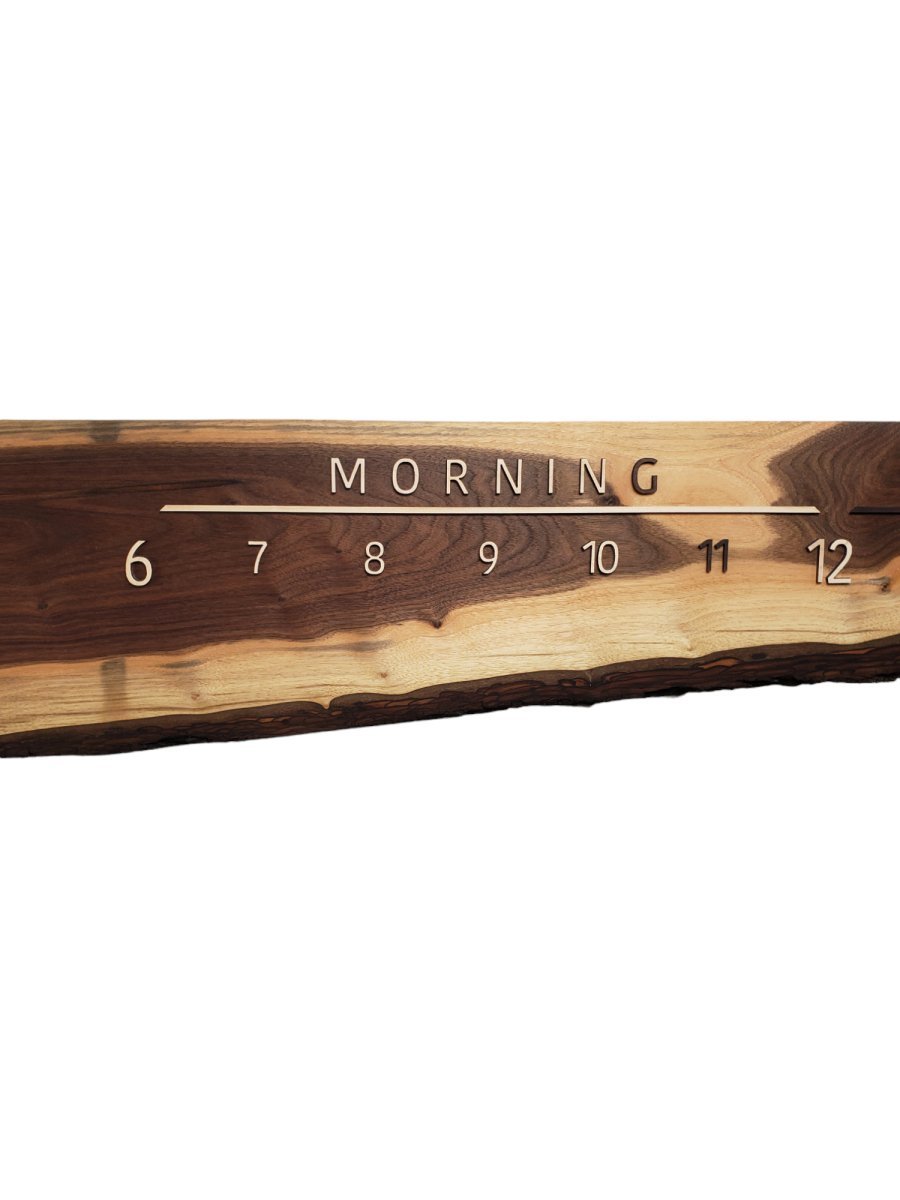 Spotty:7 - ft Walnut/Maple - Linear Clockworks