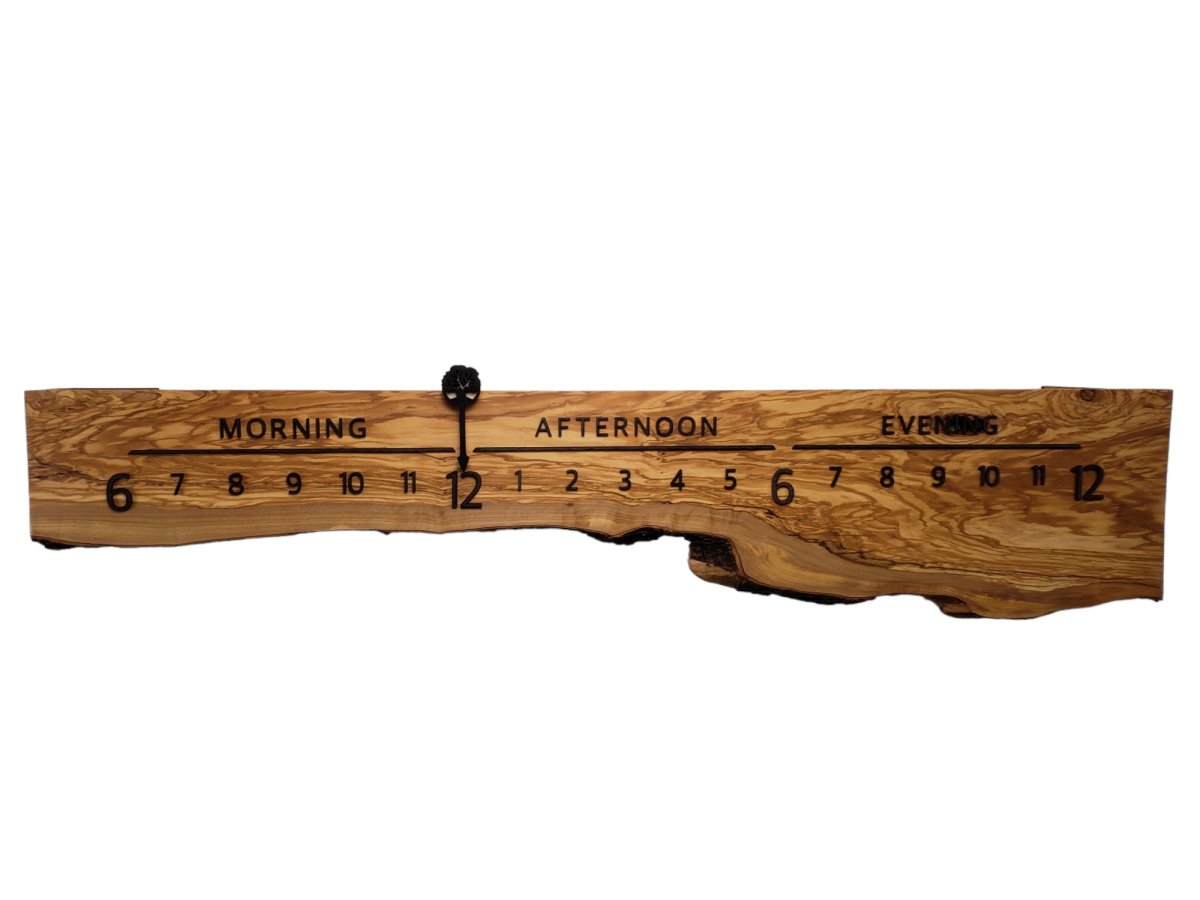 Topaz:5 - foot Olivewood/Wenge - Linear Clockworks