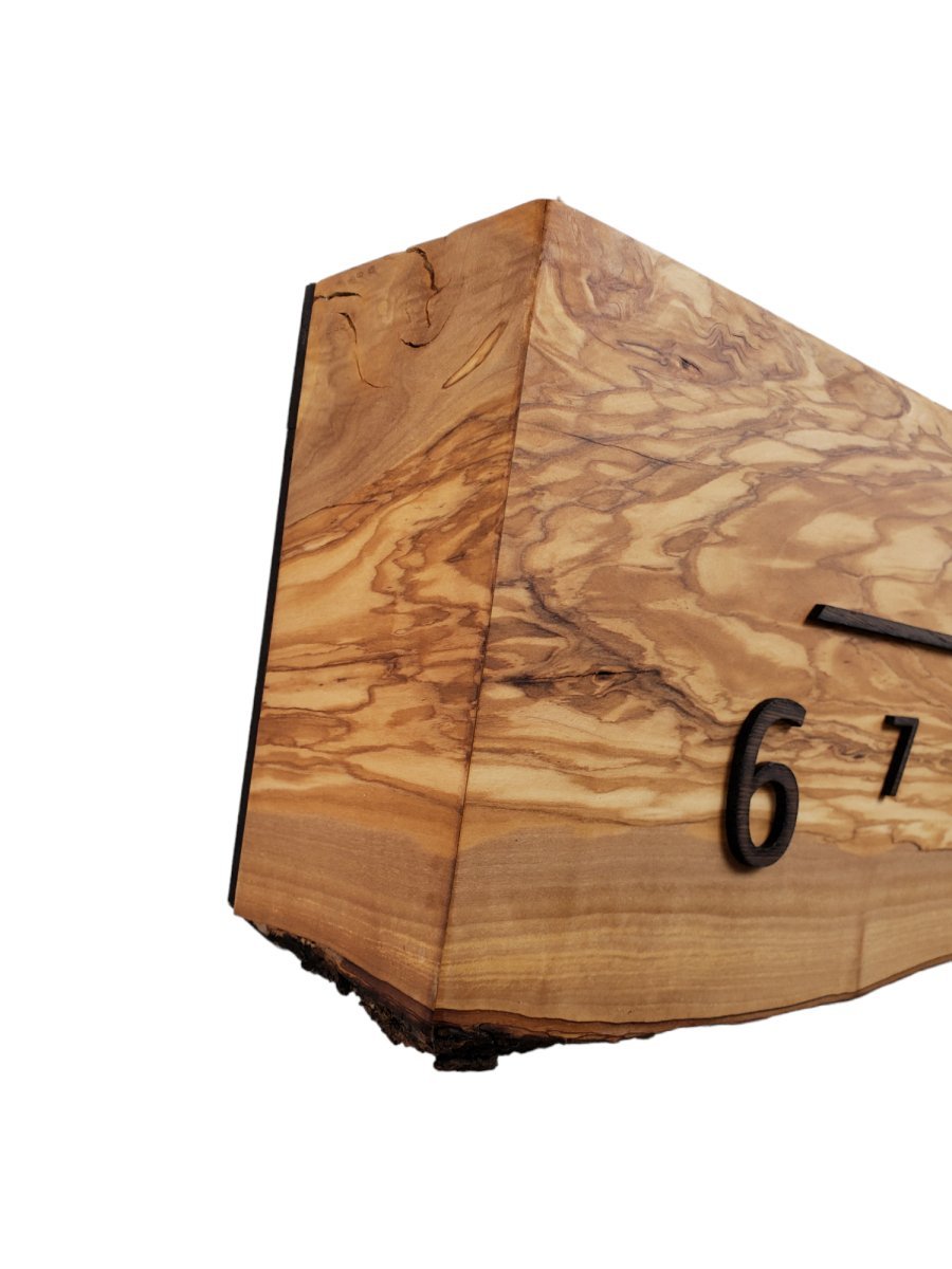 Topaz:5 - foot Olivewood/Wenge - Linear Clockworks