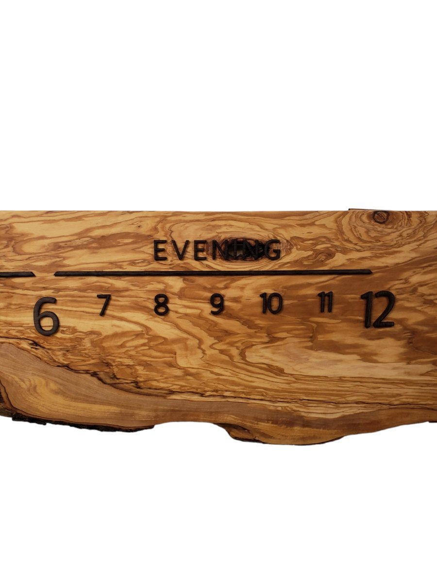 Topaz:5 - foot Olivewood/Wenge - Linear Clockworks