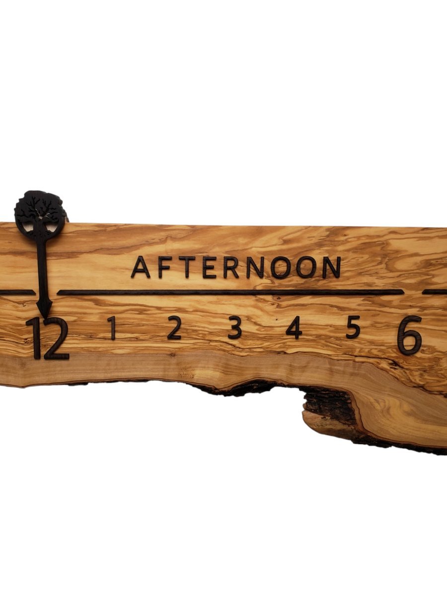 Topaz:5 - foot Olivewood/Wenge - Linear Clockworks