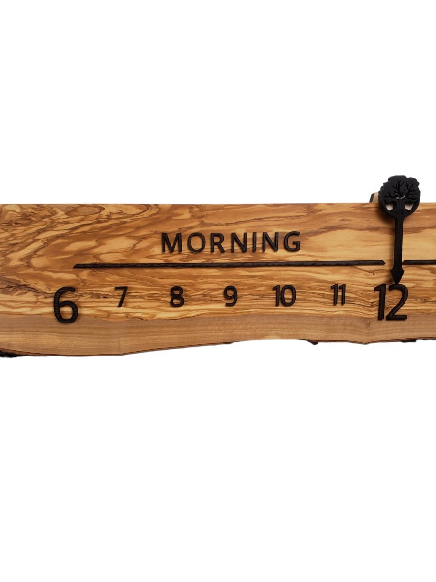 Topaz:5 - foot Olivewood/Wenge - Linear Clockworks