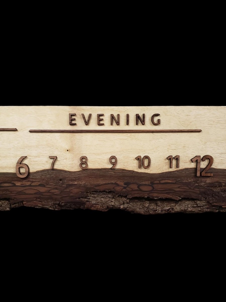 Twilight: 3 - foot Walnut/Walnut - Linear Clockworks