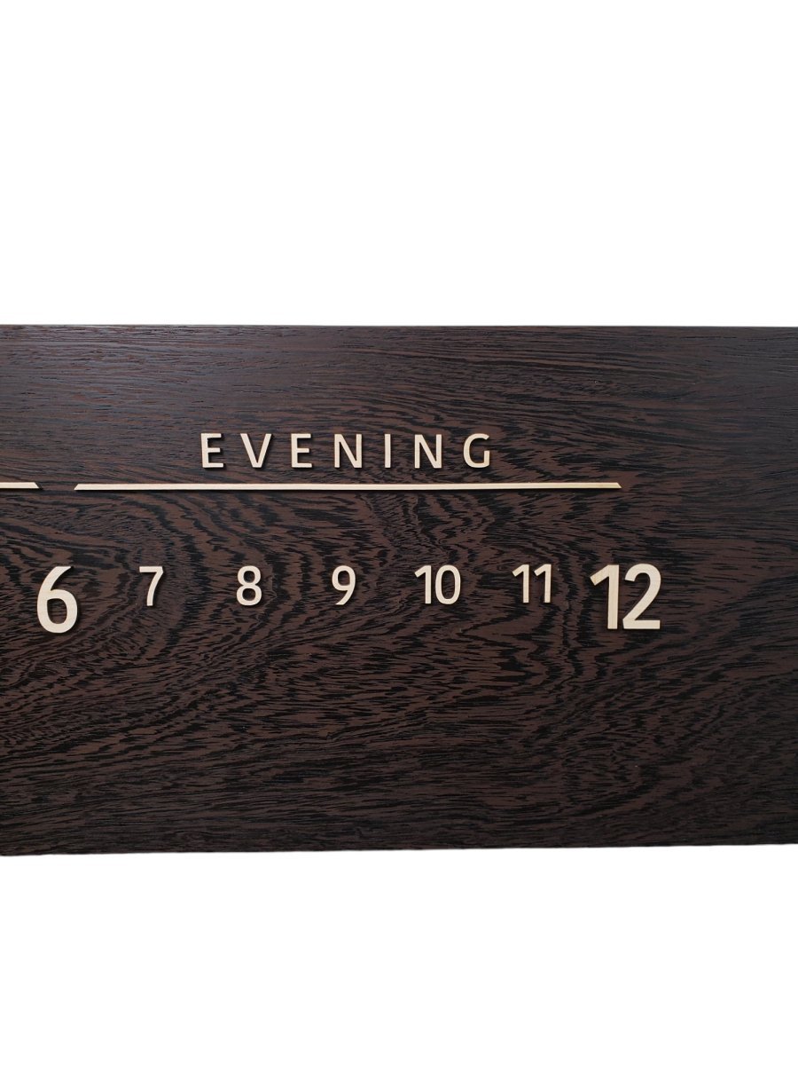 Uriel:3 - foot Wenge/Maple - Linear Clockworks