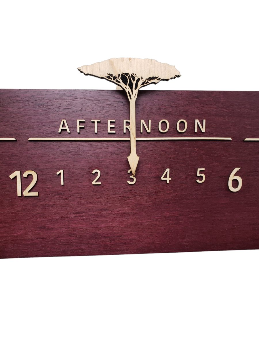 Violette: 3 - foot Purpleheart / Maple - Linear Clockworks
