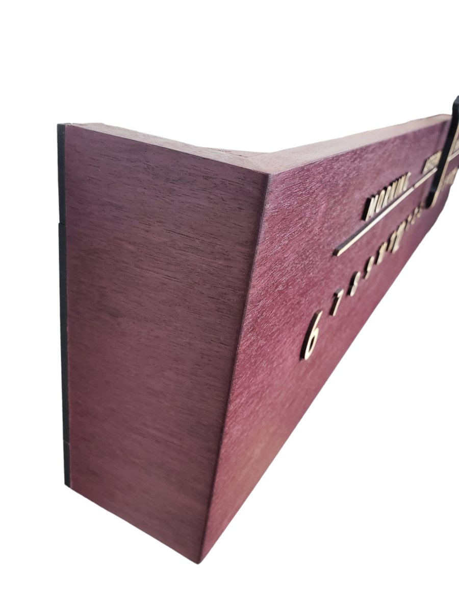 Violette: 3 - foot Purpleheart / Maple - Linear Clockworks