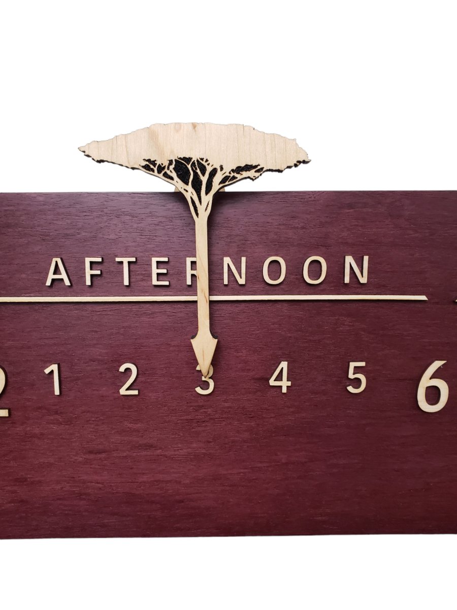 Violette: 3 - foot Purpleheart / Maple - Linear Clockworks