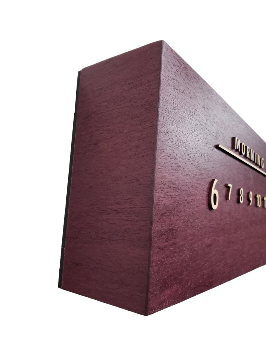 Violette: 3 - foot Purpleheart / Maple - Linear Clockworks