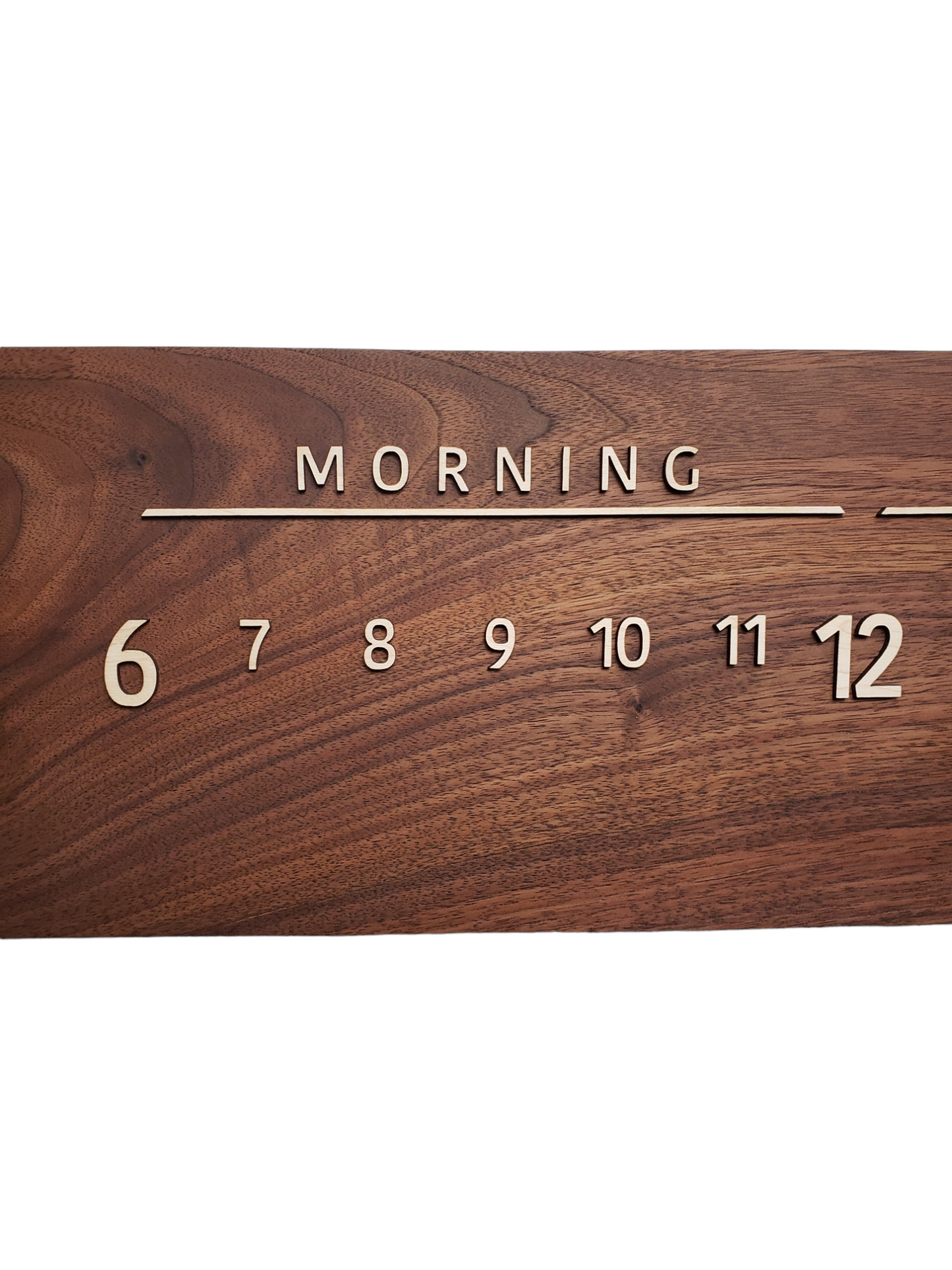 Gabriel:3-foot Walnut/Maple - Linear Clockworks