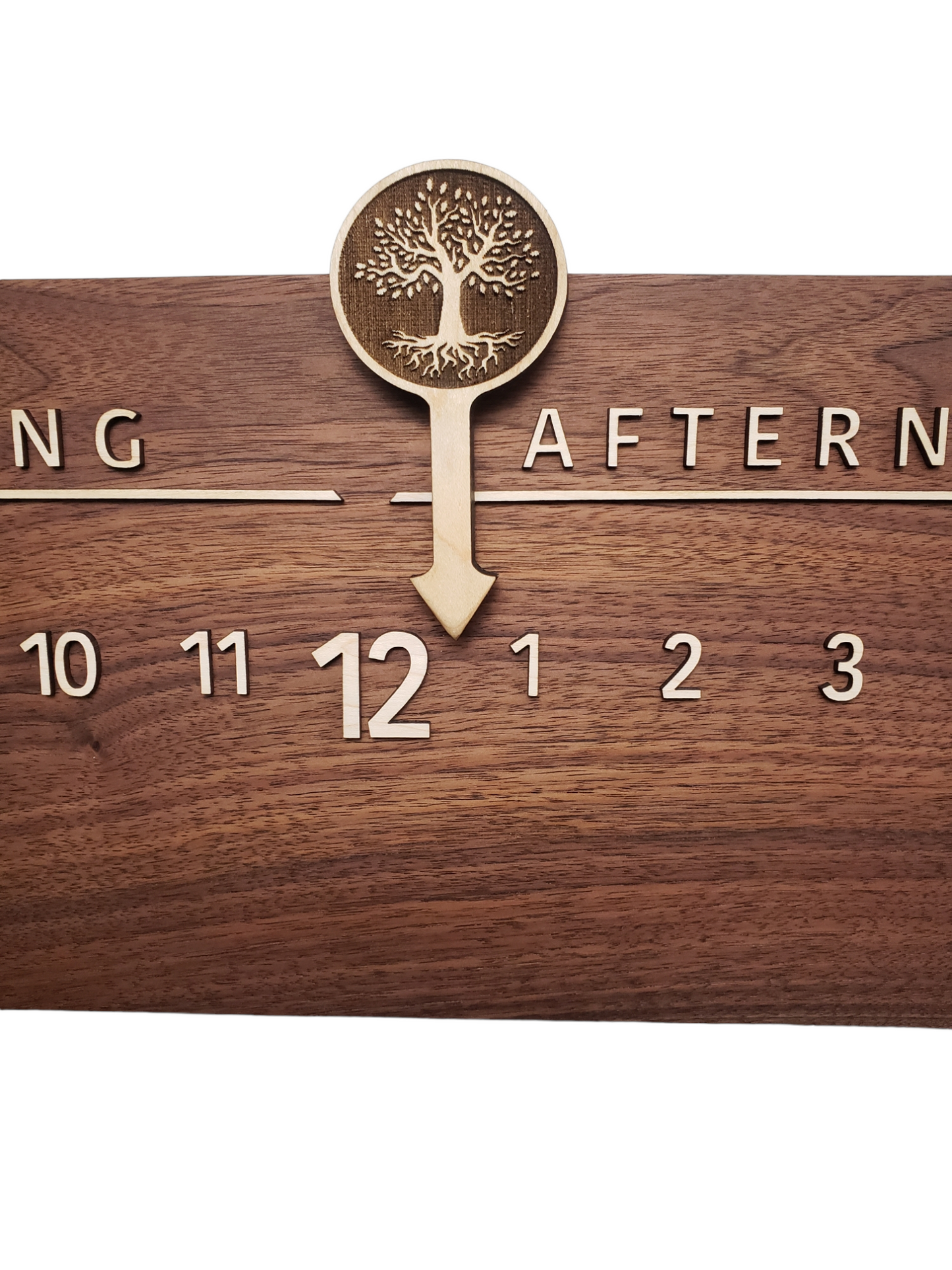 Gabriel:3-foot Walnut/Maple - Linear Clockworks