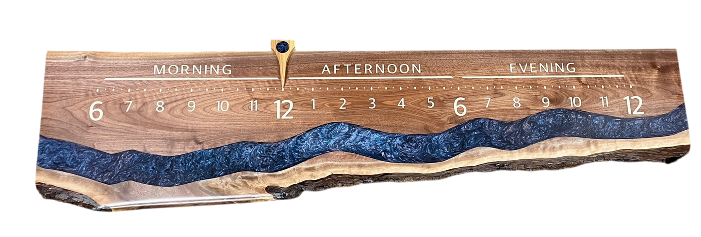 Rigel: 5-foot Walnut / Resin river