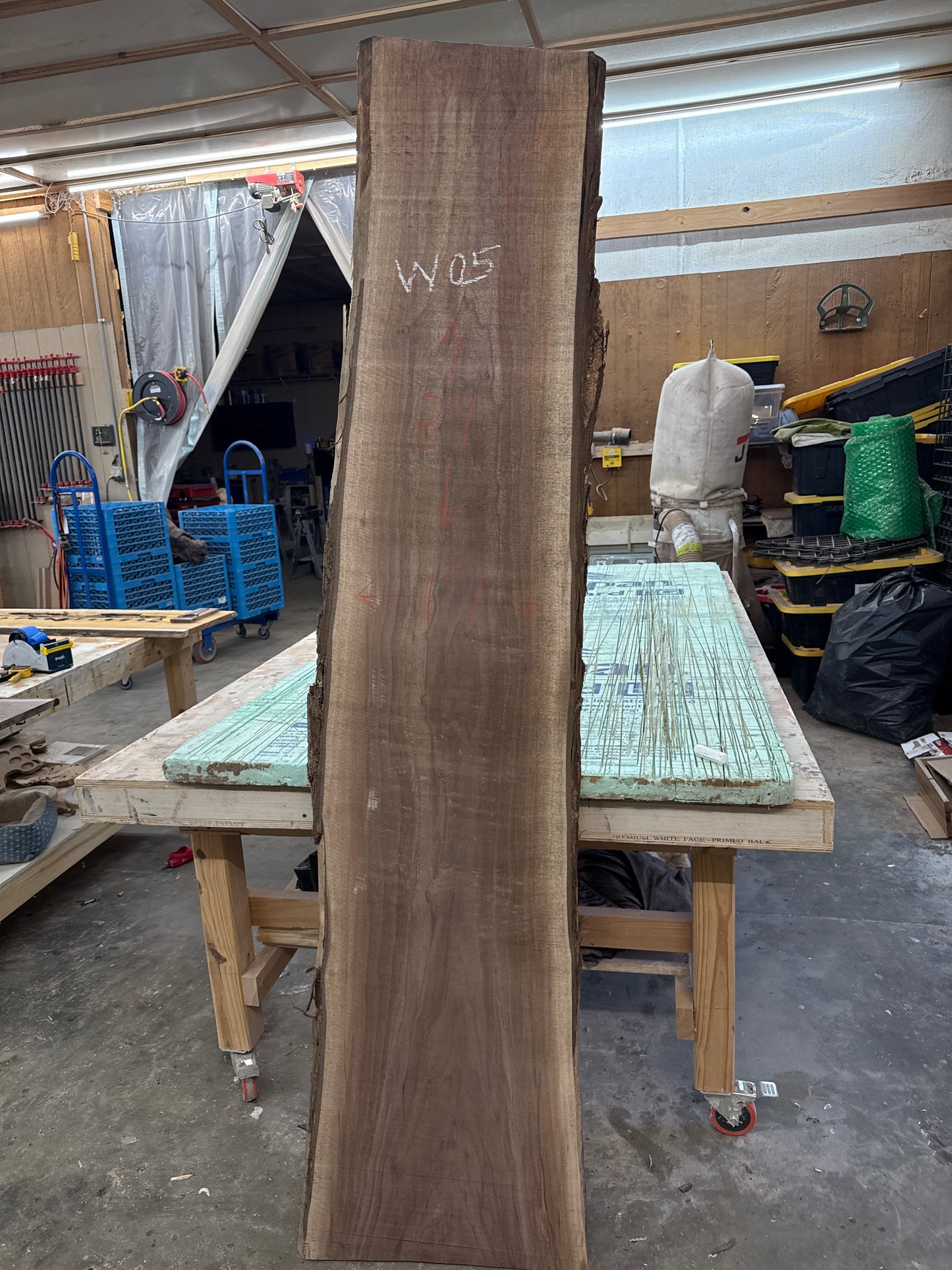 Michele: 5-foot live edge walnut / mountains