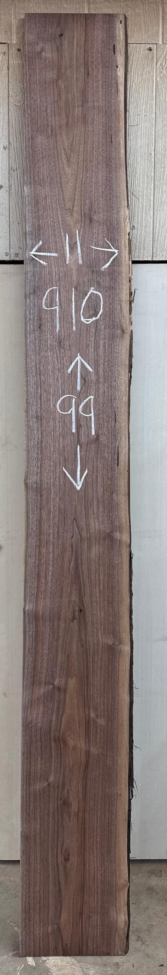 Board 0910: 7-foot live edge walnut