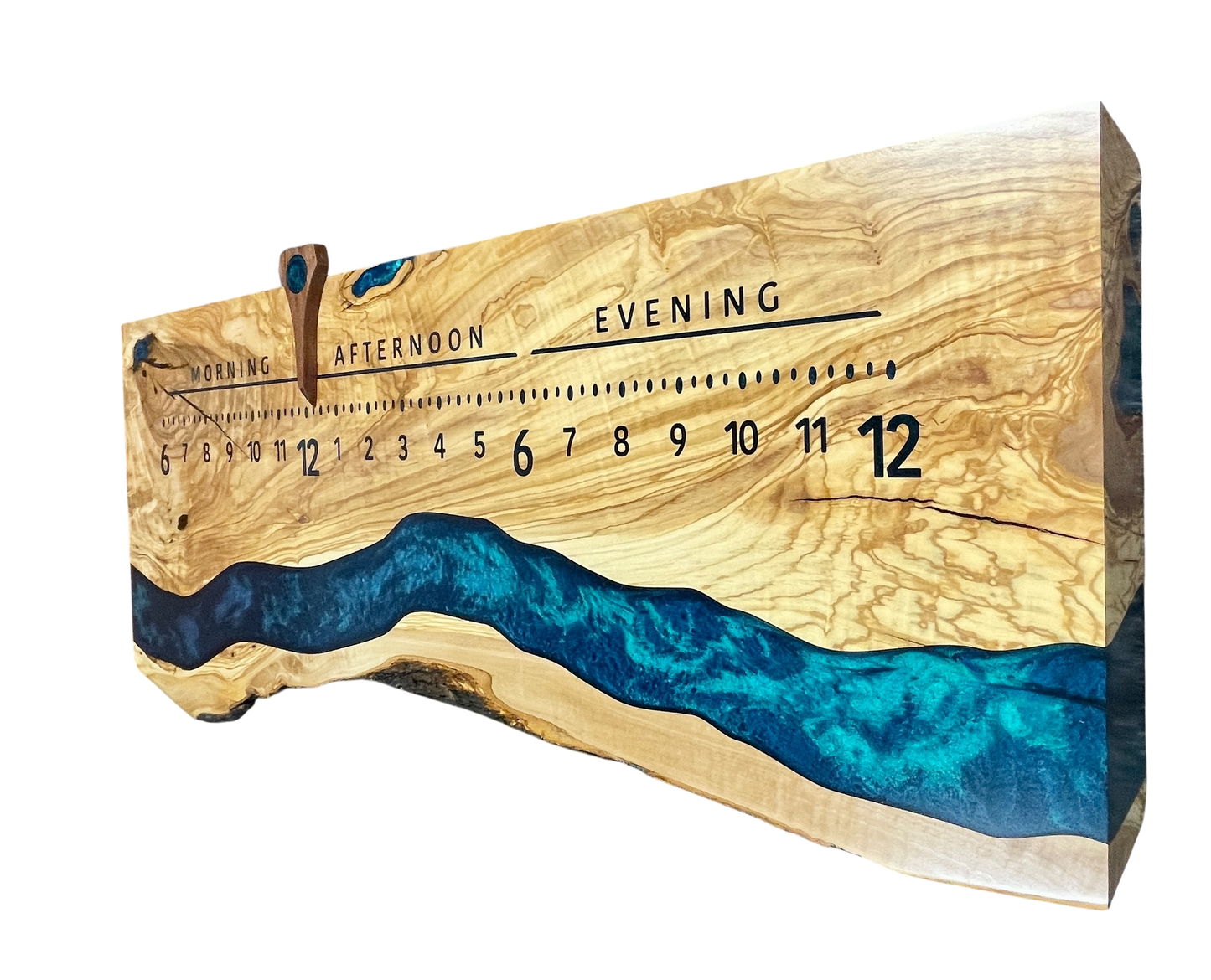 Antonio: 3-foot Olivewood / Surface river