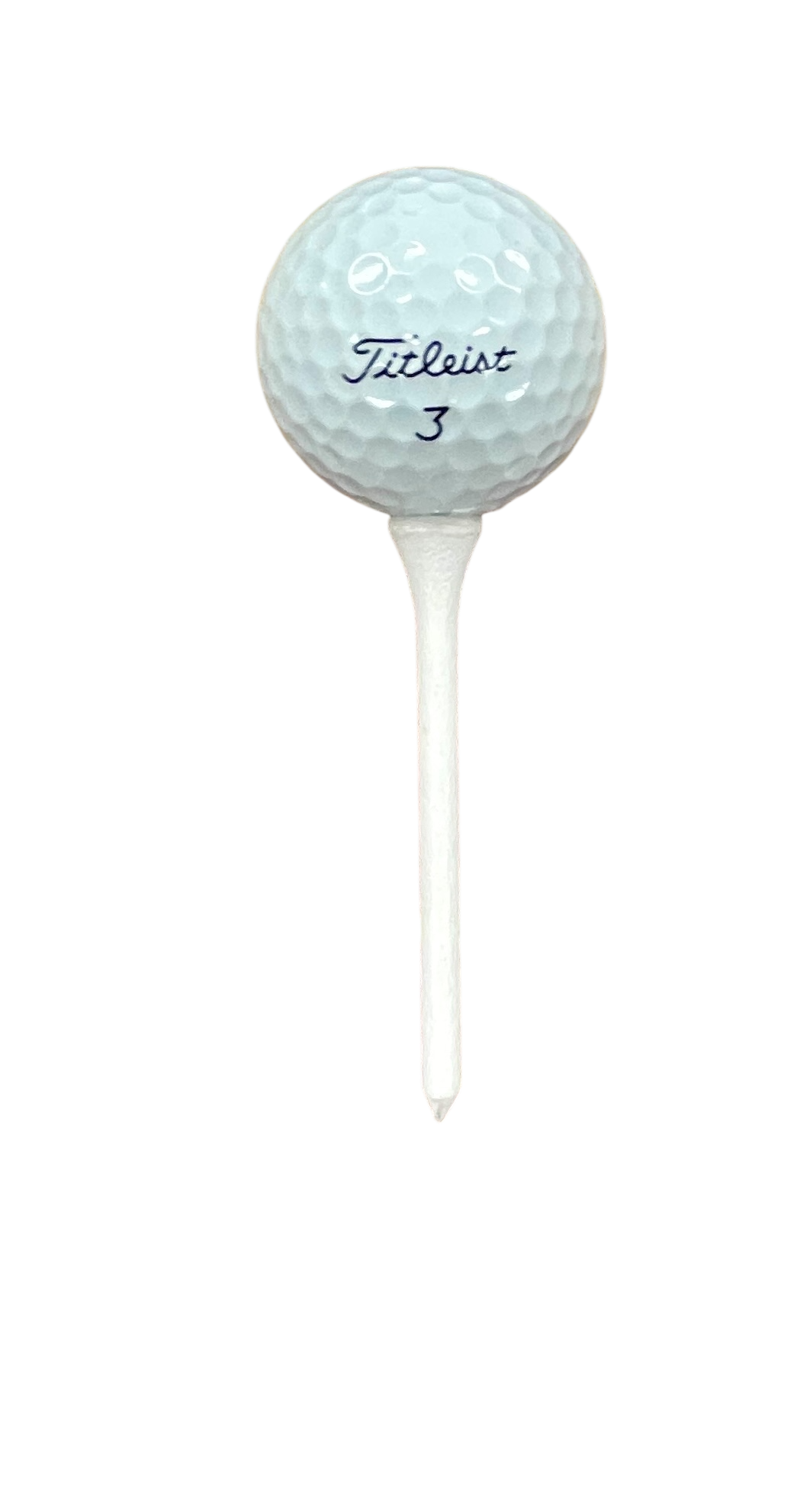 Baffie: 3-foot Walnut/resin golf clock