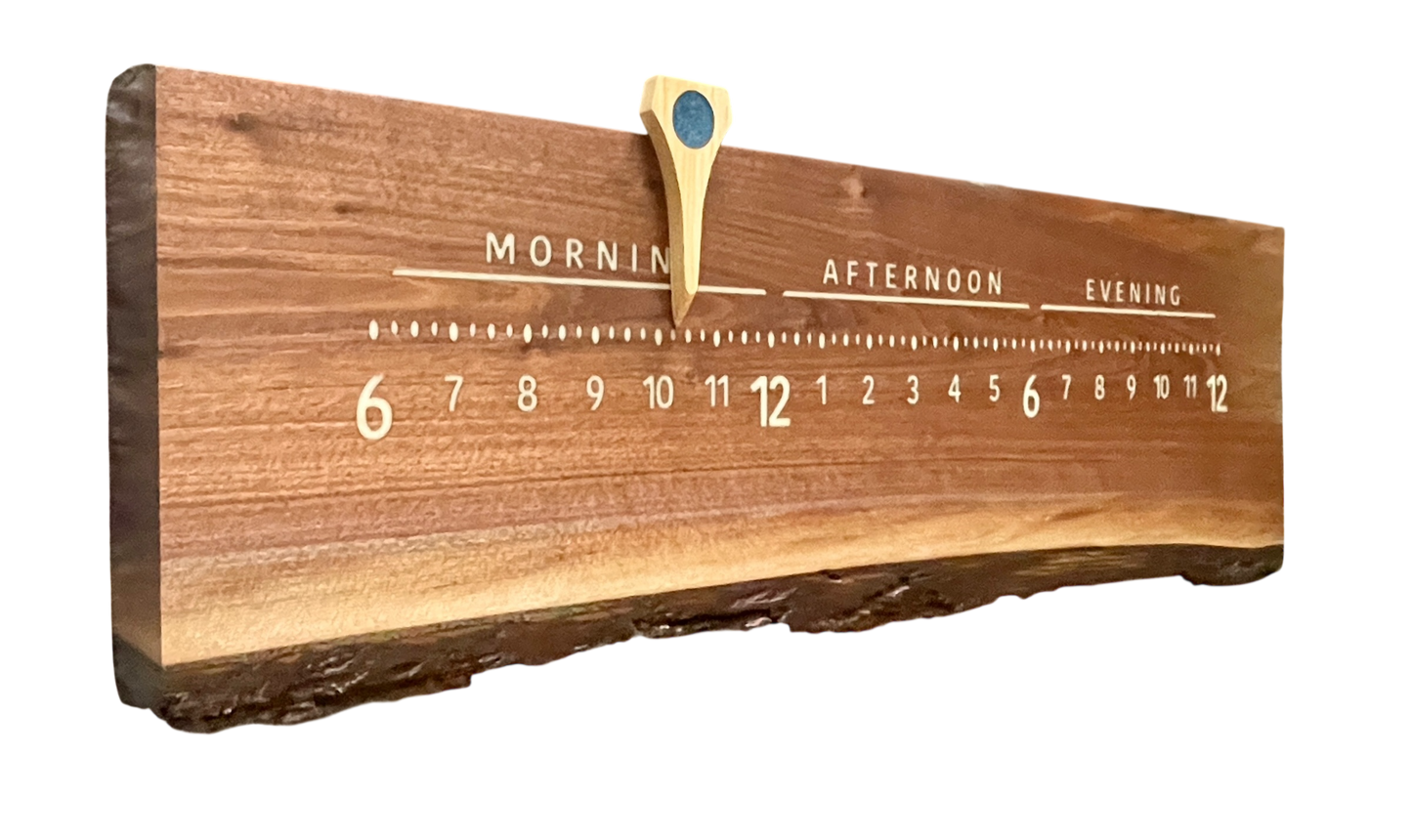 Gideon: 3 foot Walnut / resin letters